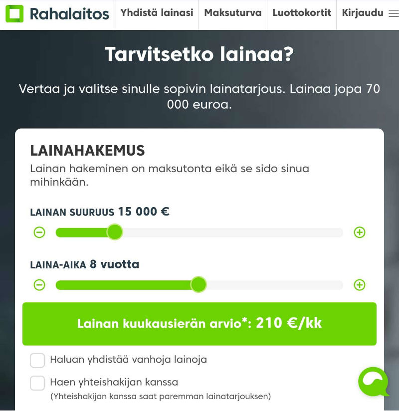 Rahalaitos.fi sivusto